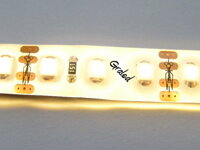 LED pásek 3528, teplá bílá, IP 65, rozsvícený
