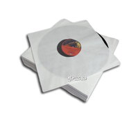 Vnitřní bílé papírové pouzdro Deluxe s plastovou fólií na LP desky 