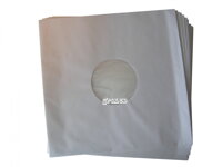 Vnitřní bílé papírové pouzdro s plastovou fólií na LP desky 