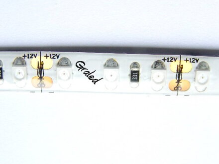 LED pásek červený, SMD 3528, 120ks/m 9,6W, 120LED/m - vodotěsný IP65 1m 