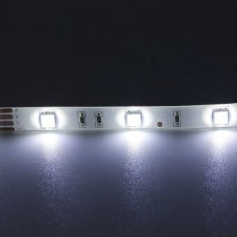LED pásek studená bílá, SMD5050, 60ks/m 14,4W, 60LED/m - vodotěsný IP65    1cm