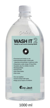 Pro-Ject Wash it 2 - Čistící kapalina na vinylové a šelakové desky, 1000 ml