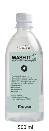 Pro-Ject Wash it 2 - Čistící kapalina na vinylové a šelakové desky, 500 ml