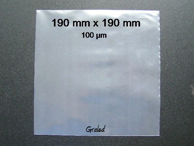 Vnější obal na gramofonové EP/SP desky, 100 µm, sada 10 ks
